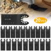 20 Saw Blade Metal Oscillating Multitool Cutter Fit for Fein Multimaster Multi-Max Dewalt Craftsman Ridgid Makita Milwaukee Rockwell