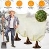 3Pcs Winter Plant Cover Bags with Drawstring 32.67x43.3in Plant Freeze Protector Reusable Non-Woven Plant Frost Blanket for Outdoor Garden Plants