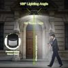Solar Lights 1000lm Wall Lights Solar Flood Lights w/ Light Sensitivity 120° Motion Sensor IP65 Waterproof 180°Illumination Lamps for Garage Garden Fr