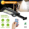 Solar Powered Wall Lights Outdoor 120LED Beads Motion Sensor Lamp IP65 Waterproof 3 Modes Sensor Light W/ Remote Control For Street Front Door Deck