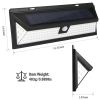 Solar Lights 118 LEDs Solar Wall Light Outdoor Motion Sensor Lamp IP65 Waterproof 120° Sensing 270°Wide Lighting Angle for Garage Garden Pathway