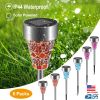 6Packs Solar Garden Lights Outdoor Solar Pathway Lights IP44 Water-resistant Landscape Lights 8Hrs Lawn Lamps for Yard Driveway Walkway