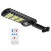 Solar Powered Wall Lights Outdoor 128LED Beads Motion Sensor Lamp IP65 Waterproof 3 Modes Sensor Light W/ Remote Control For Street Front Door Deck