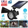Solar Lights Outdoor Solar Power Motion Sensor Spotlights 2000lm Security Lights w/ Dual Head 360° Rotatable IP44 Wall Lights Garden Garage Driveway