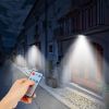 Solar Wall Light Outdoor 30 COB Beads PIR Motion Sensor Remote Control Wireless Lamps IP65 Waterproof Lighting For Garage Front Door Garden Pathway
