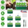 5Packs Seed Starter Tray With Grow Light Humidity Dome Germination Kit with 5-Level Brightness 4 Timers for Indoor Greenhouse
