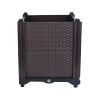 Raised Garden Bed Plant Growth Box with Self-watering System for Garden Patio Balcony Elevated Planter Box for Flowers Vegetables Herbs